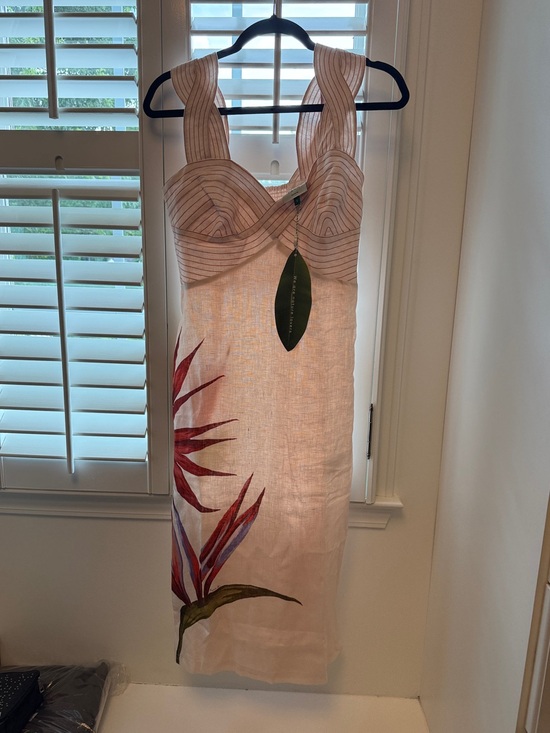 FARM Rio Dresses & Skirts - FARM Rio Sand Strelitzia Midi Dress